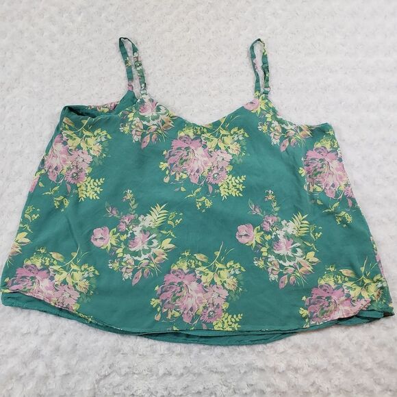 Torrid size 2 green floral top - Picture 7 of 7